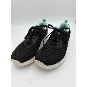 Skechers Go Walk Sneakers Women's Size 5.5 Black Aqua Air Cooled Goga Mat.  1632